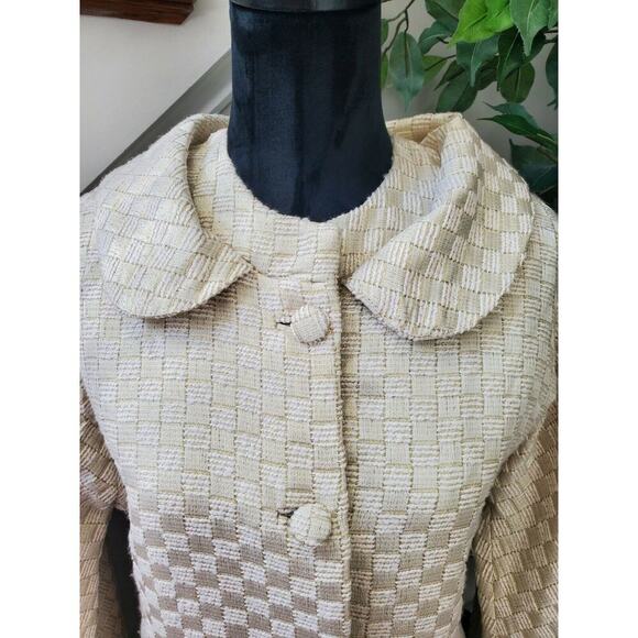 Paparazzi Women's Ivory Cotton Long Sleeve Buttons Front Fitted Long Coat Size M - Picture 2 of 11